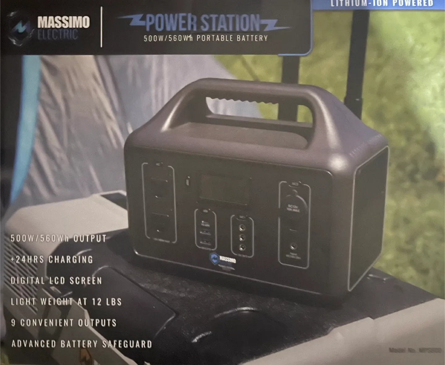 Massimo Electric Power Station 500W/560Wh Portable Battery