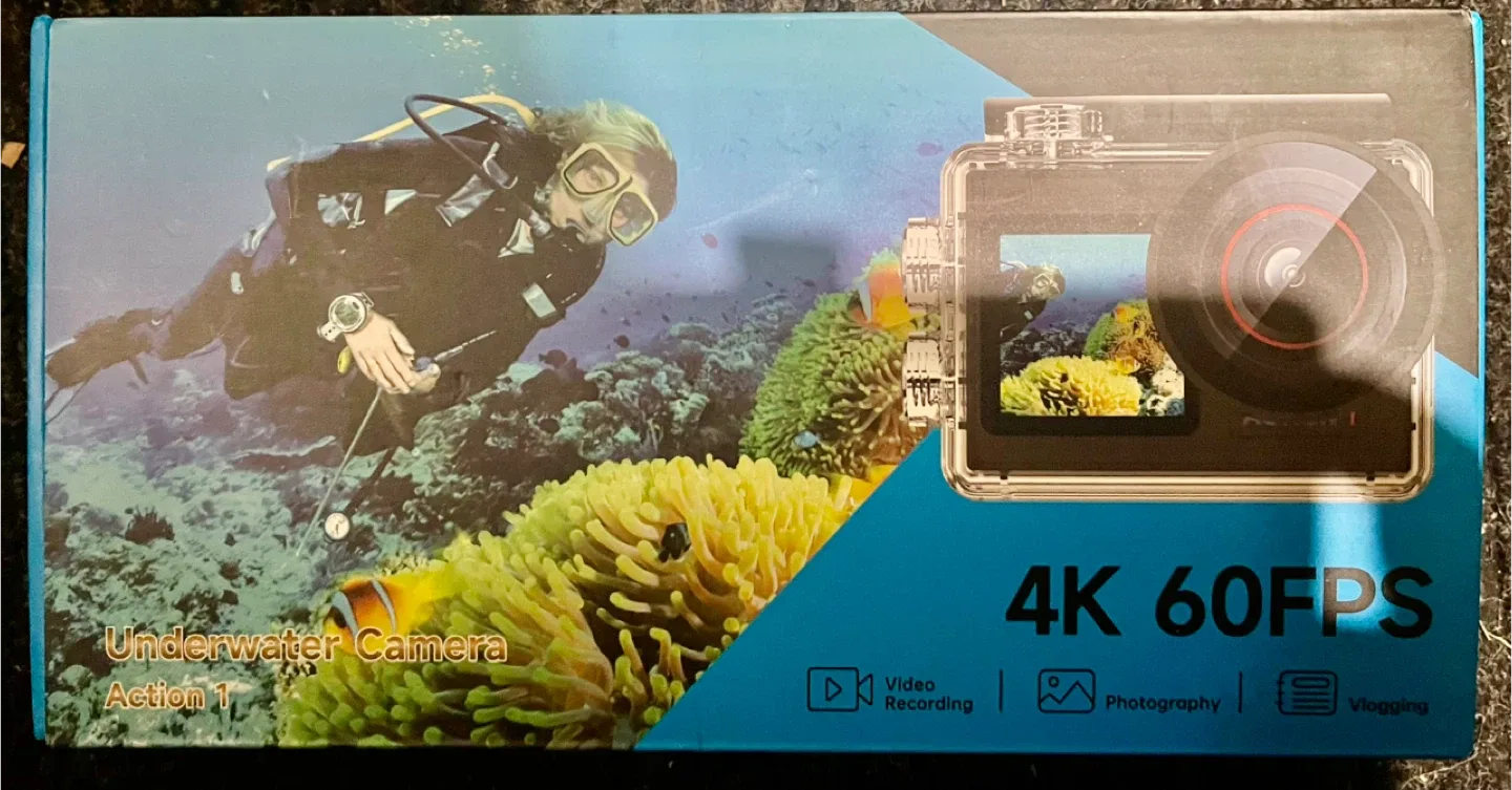 4K 60FPS Underwater Camera Action 1 - New