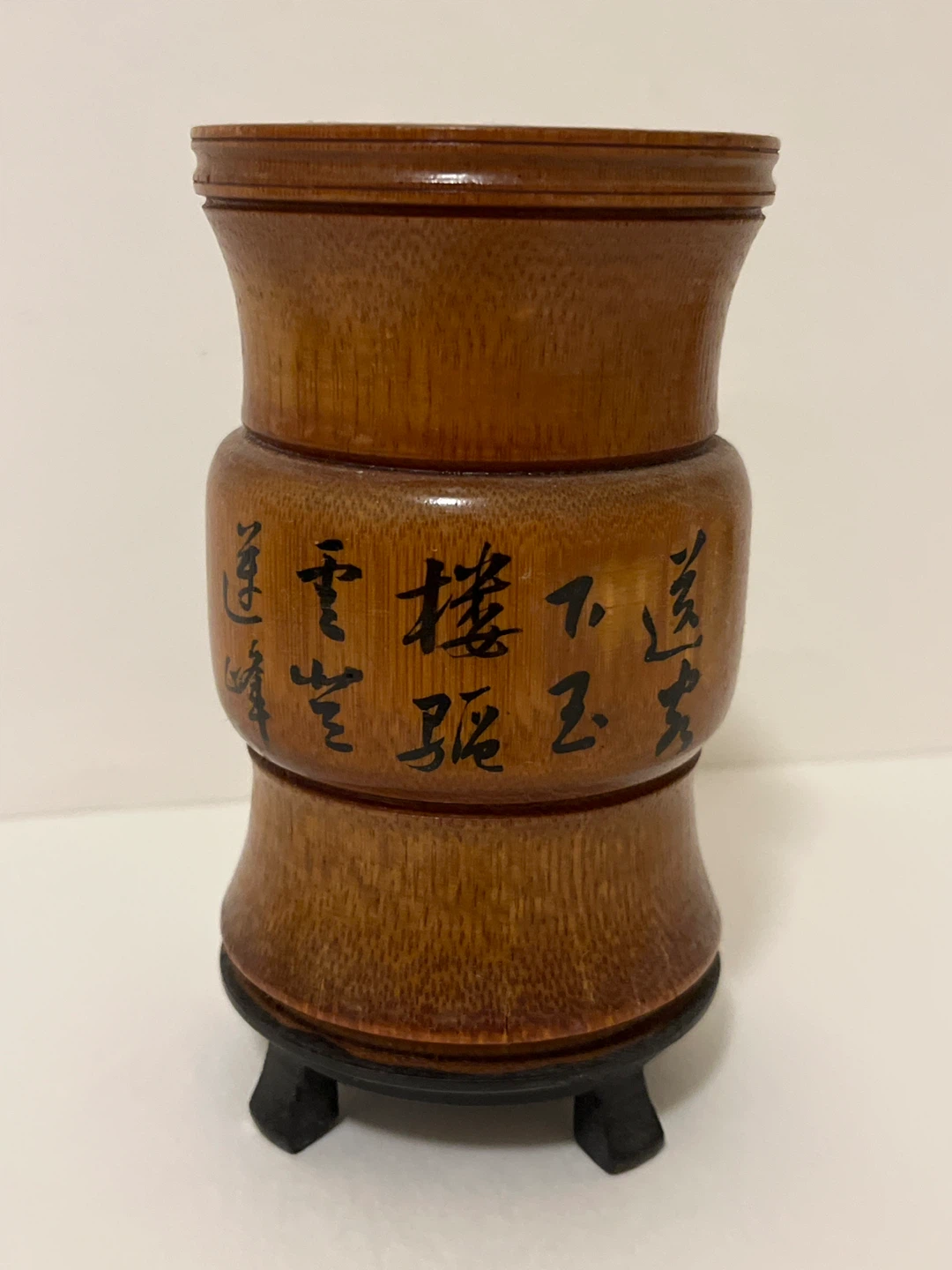 Bamboo Pen Holder with Stand - photo 2