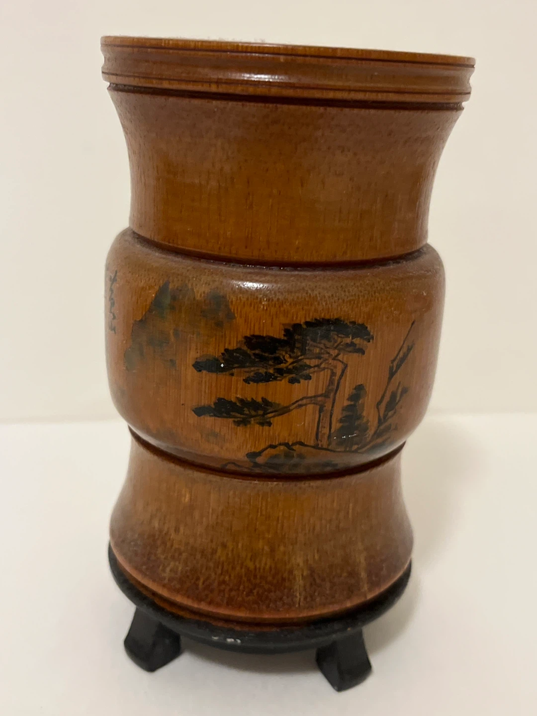 Bamboo Pen Holder with Stand