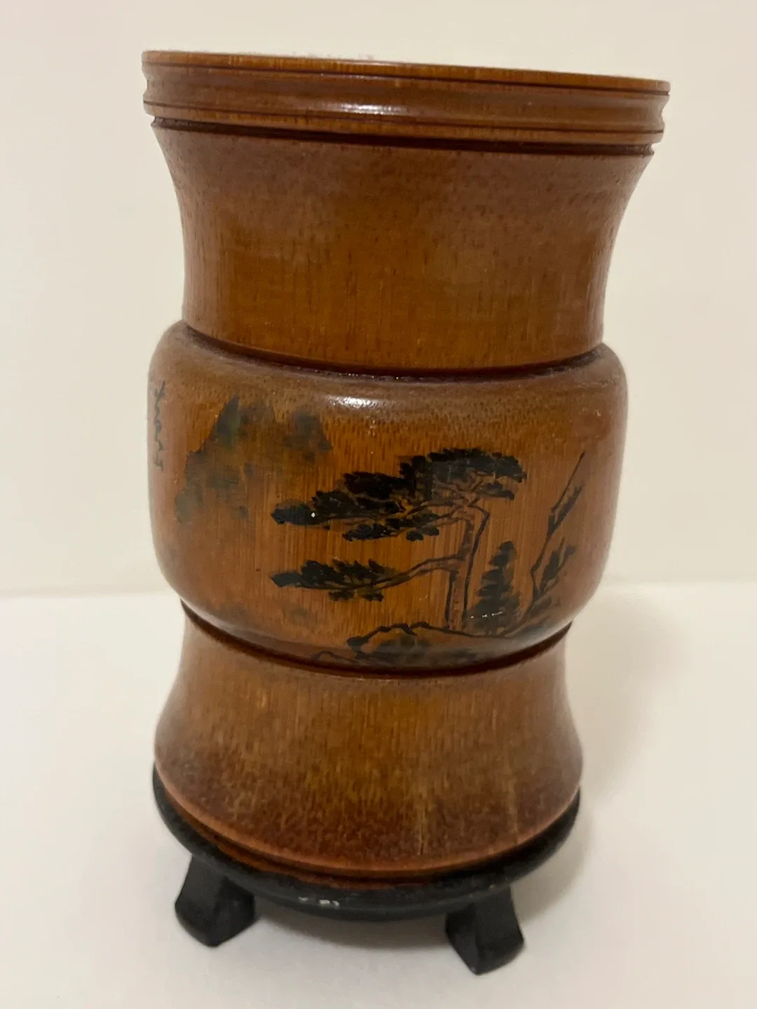 #Cleanout Bamboo Pen Holder with Stand