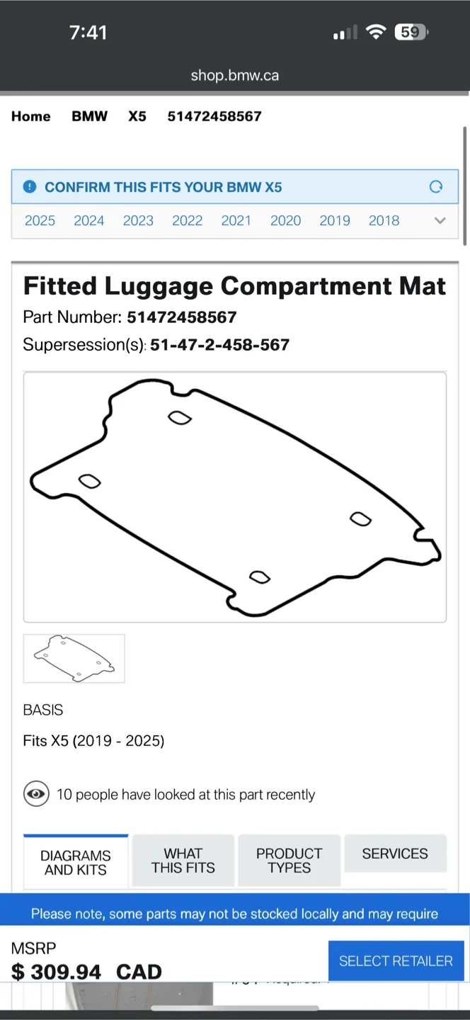 BMW Car Floor Mat - Black for X5/6/7 image indicator(4)