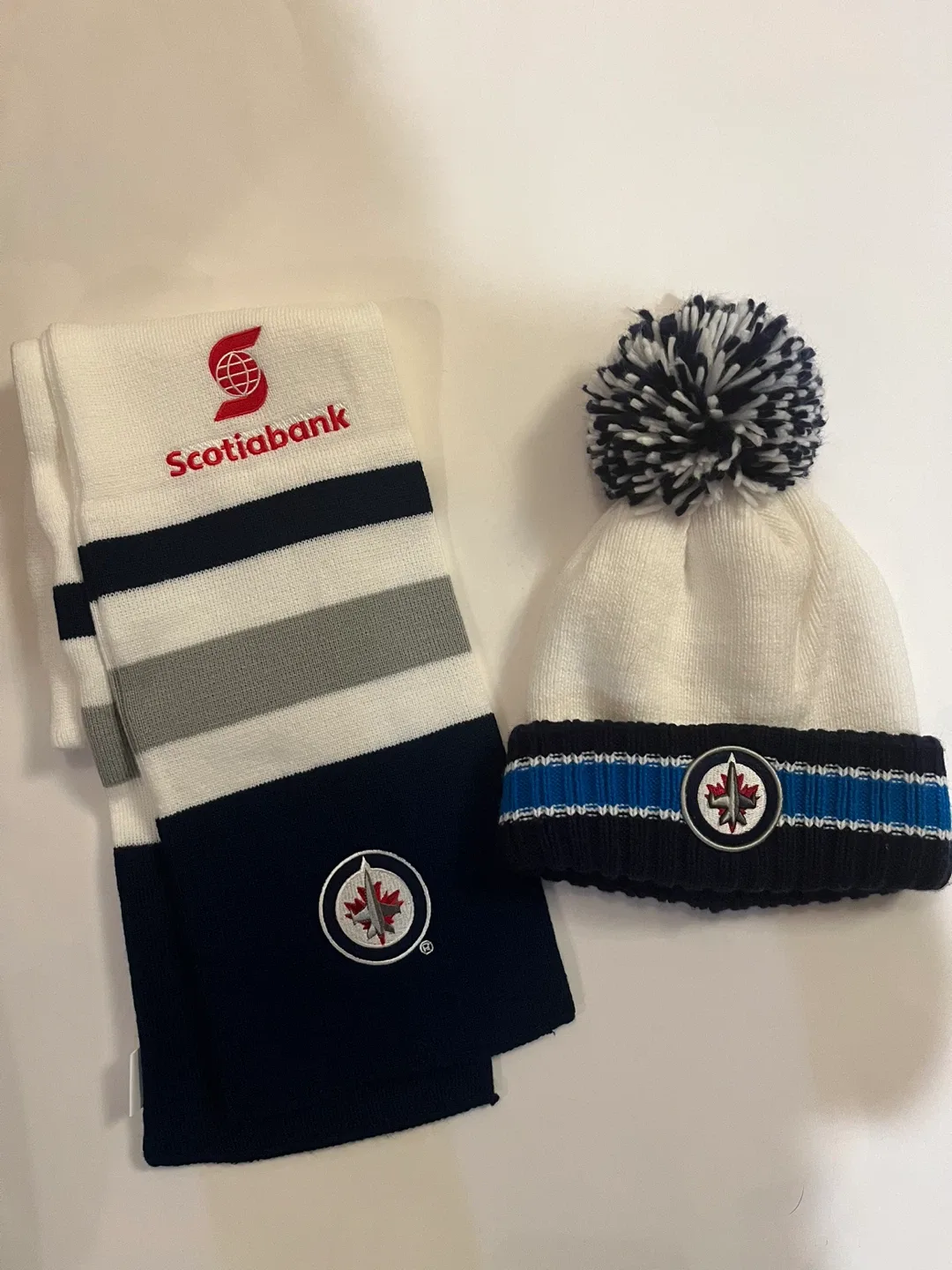 Winnipeg Jets Scotiabank Hat & Scarf Set