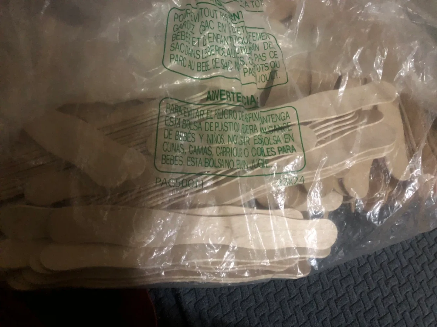 160 pcs - Natural Wood Wavy Craft Sticks ! image indicator(4)