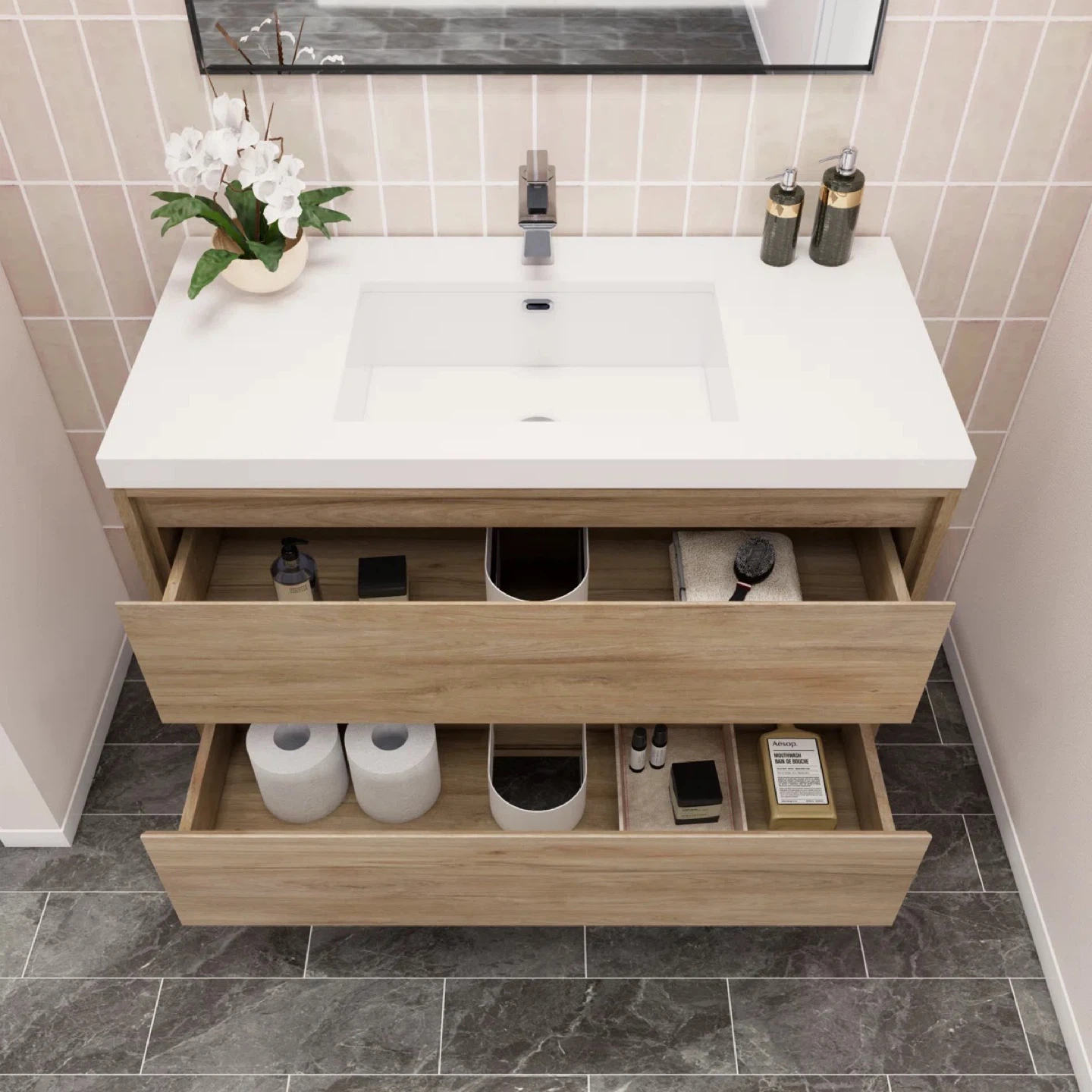 Bathroom Vanity Soft-Close Drawers - photo 2