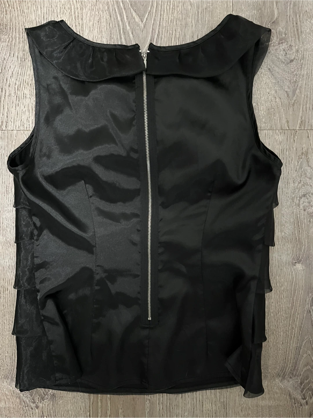 Twentyone Black Ruffle Top - Size M - photo 3