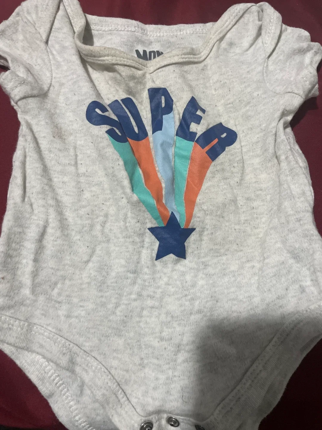 OshKosh Baby Onesie - Super Star Design#Cleanout