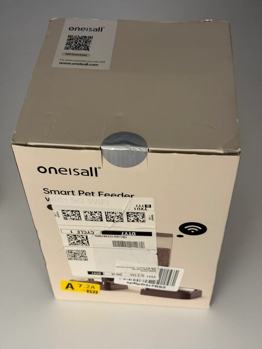 Smart Pet Feeder for 2 cats with 5G WiFi - Black image indicator(3)