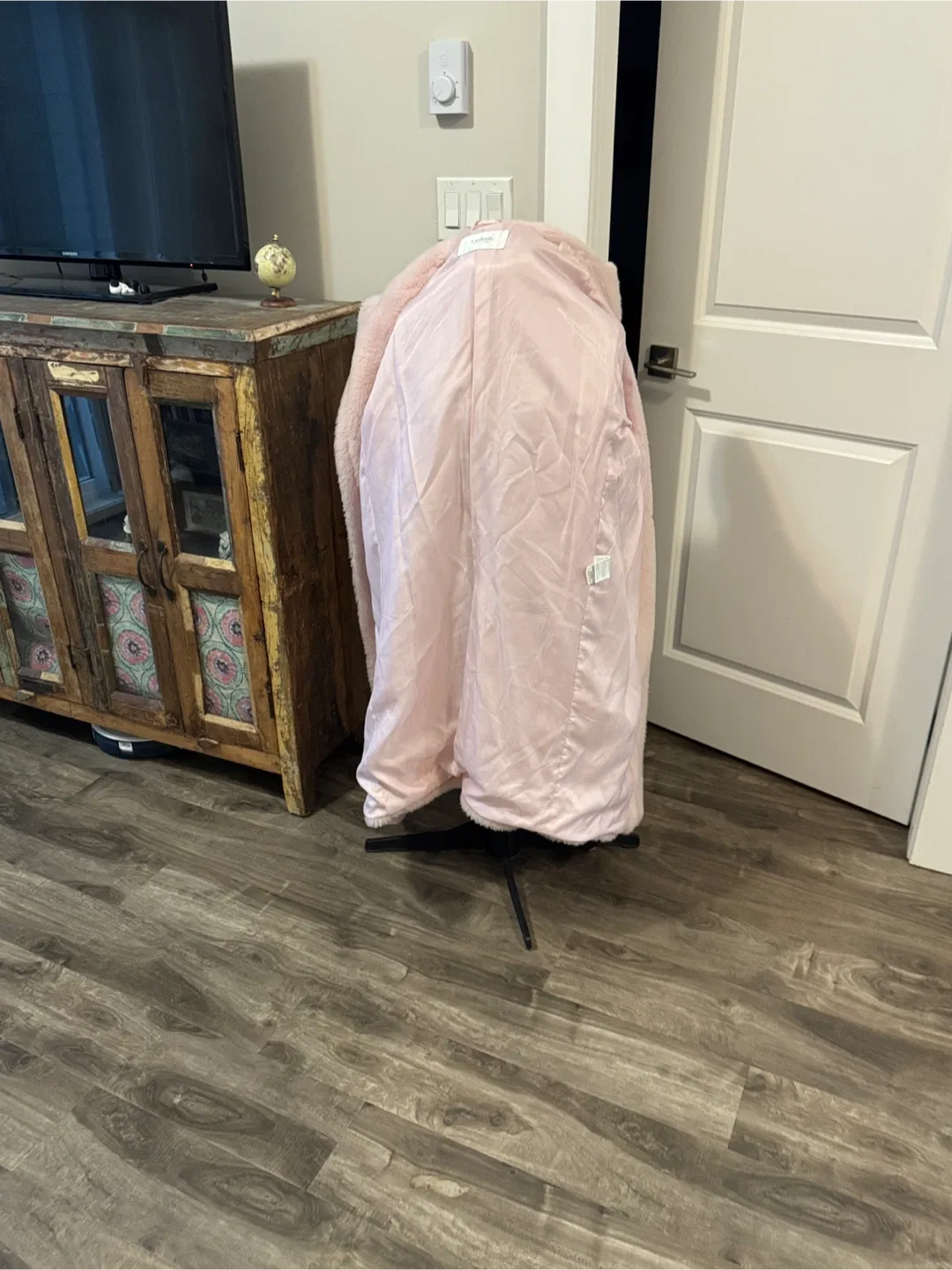 Pale pink alpaca x wool x silk Coat image indicator(9)