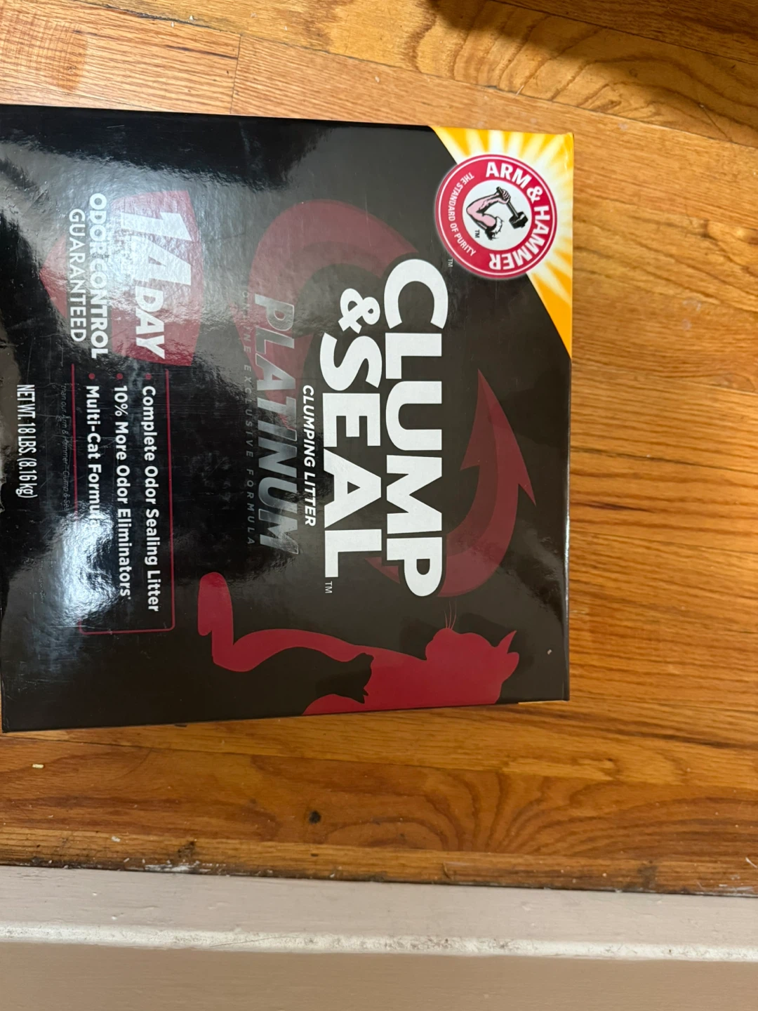 Two boxes of Arm & Hammer Clump & Seal Platinum Litter 18lbs