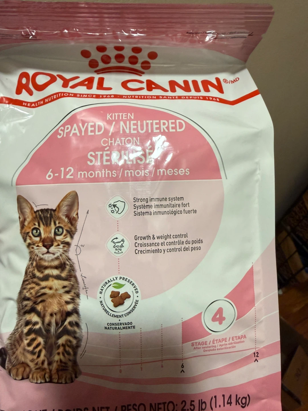 2 Royal Canin Kitten Spayed/Neutered 2.5 lb