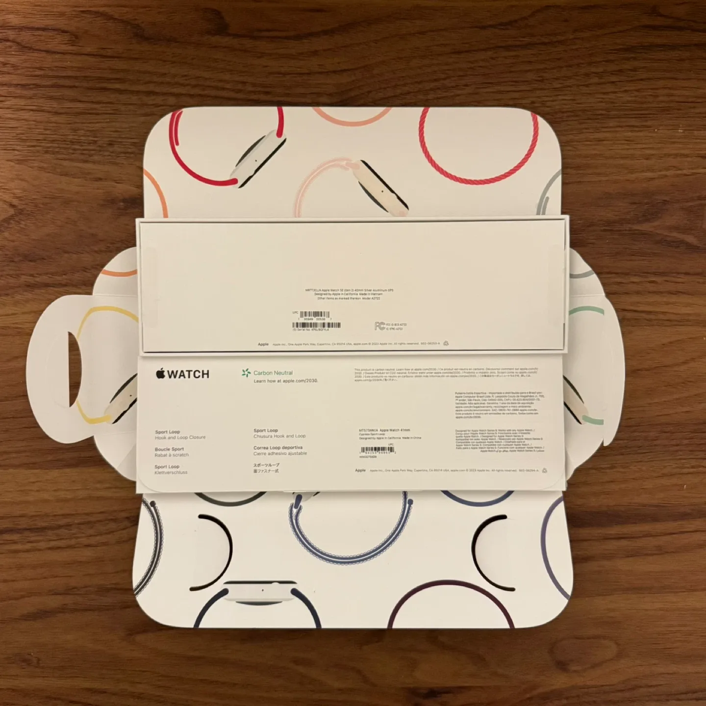 Apple Watch SE 40mm Silver + Cypress Sport Loop image indicator(3)