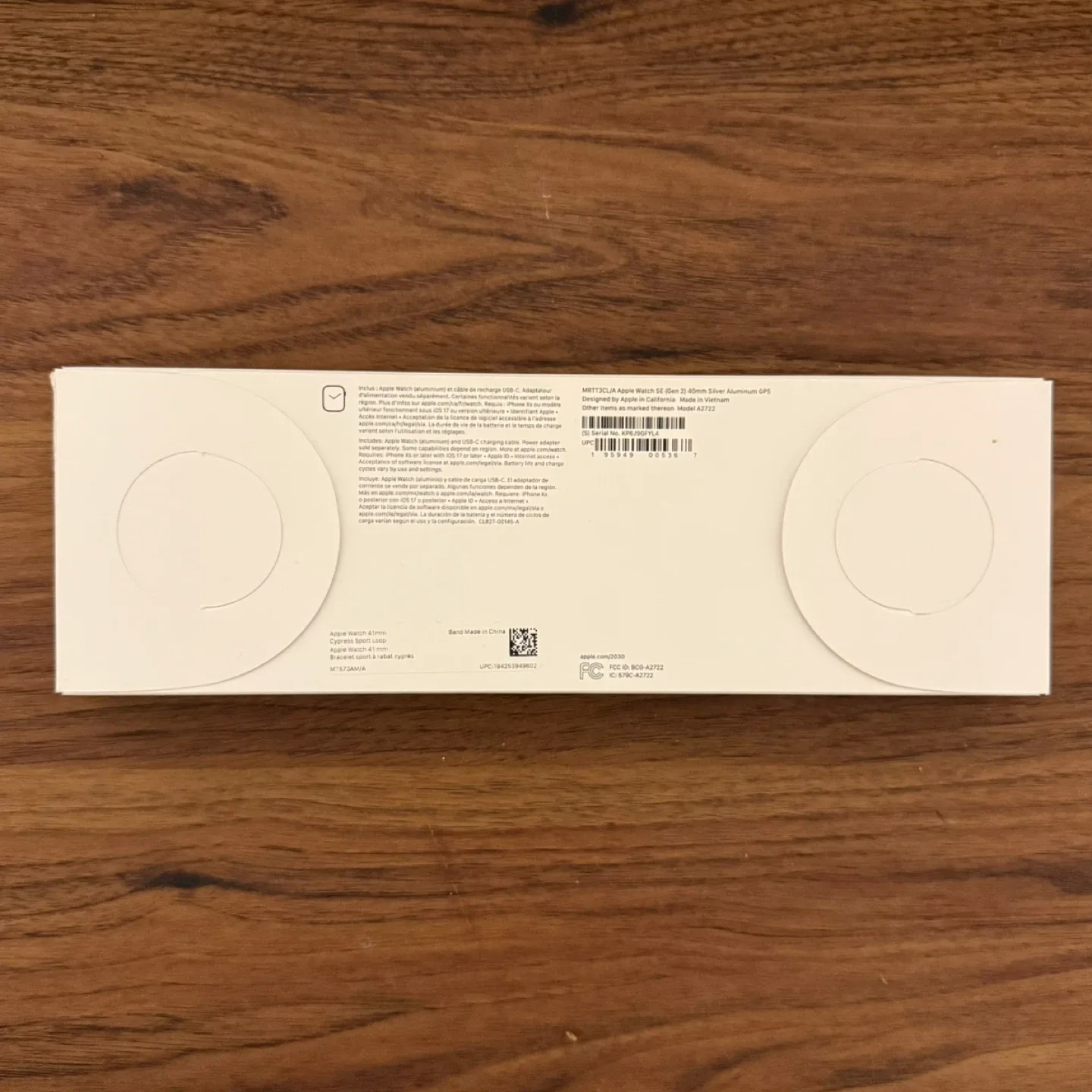 Apple Watch SE 40mm Silver + Cypress Sport Loop image indicator(5)