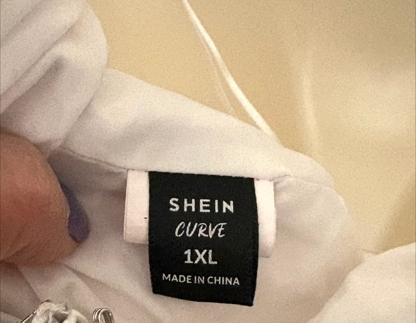 Shein Curve White Dress - Size 1XL image indicator(5)