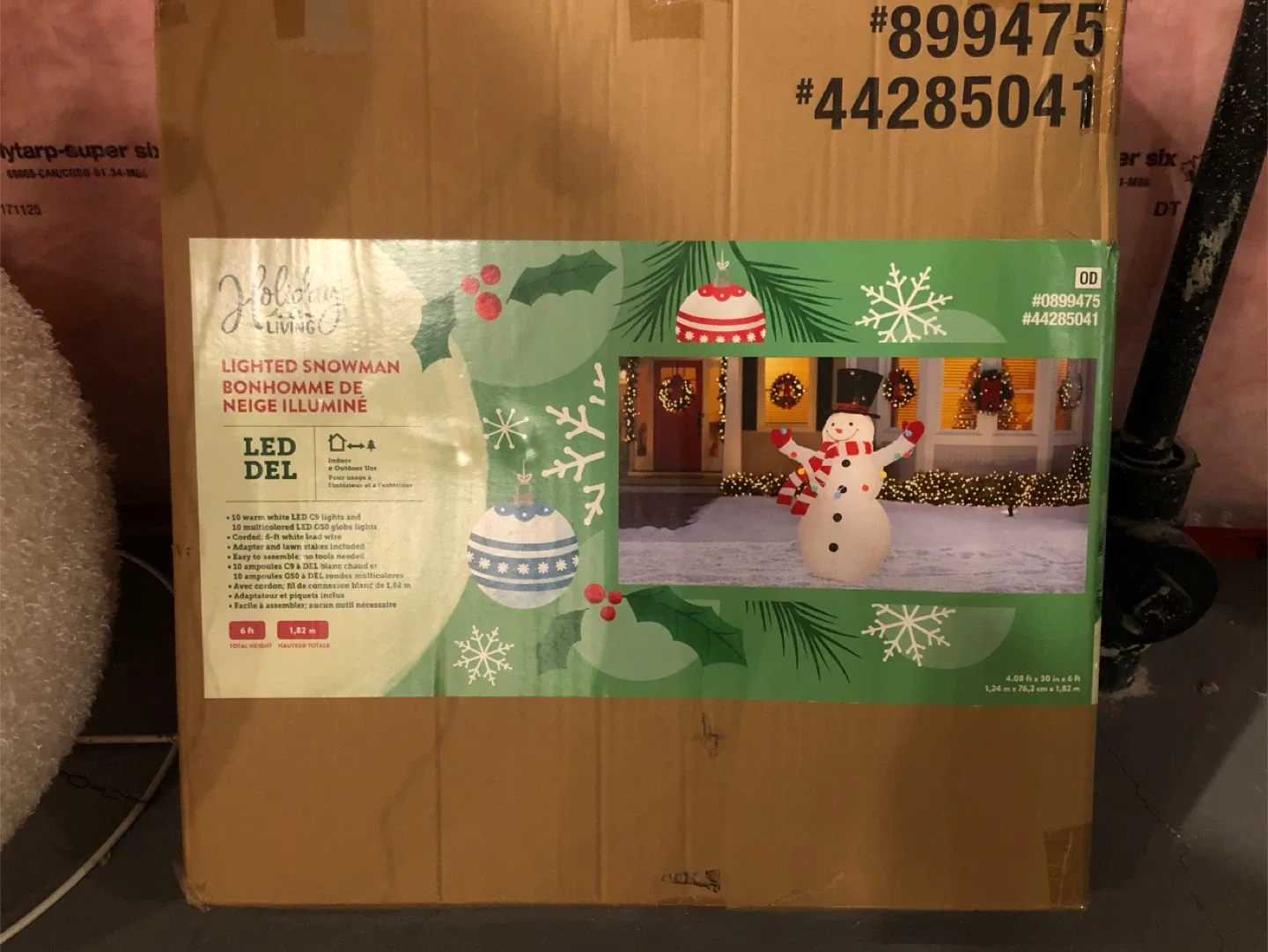 Holiday Living Lighted Snowman - 6 ft Tall image indicator(2)