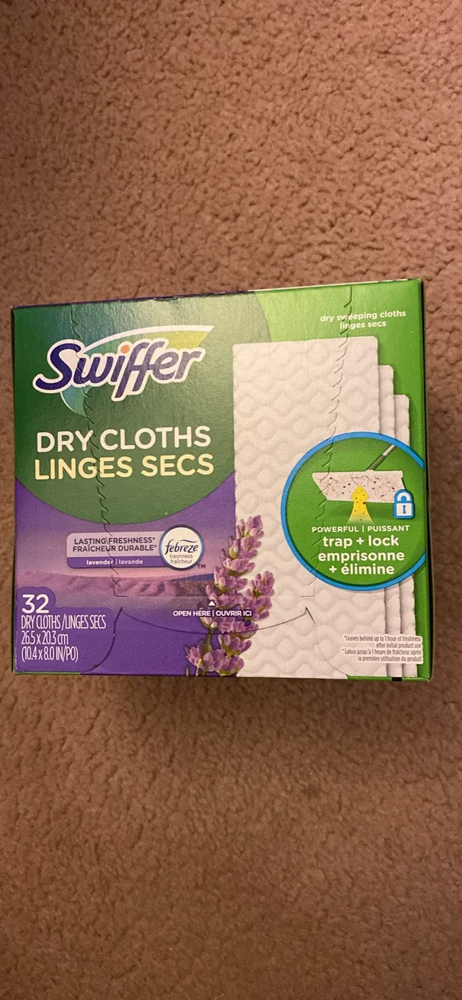 Swiffer Sweeper Dry Cloth Refills, Lavender, 32 count
