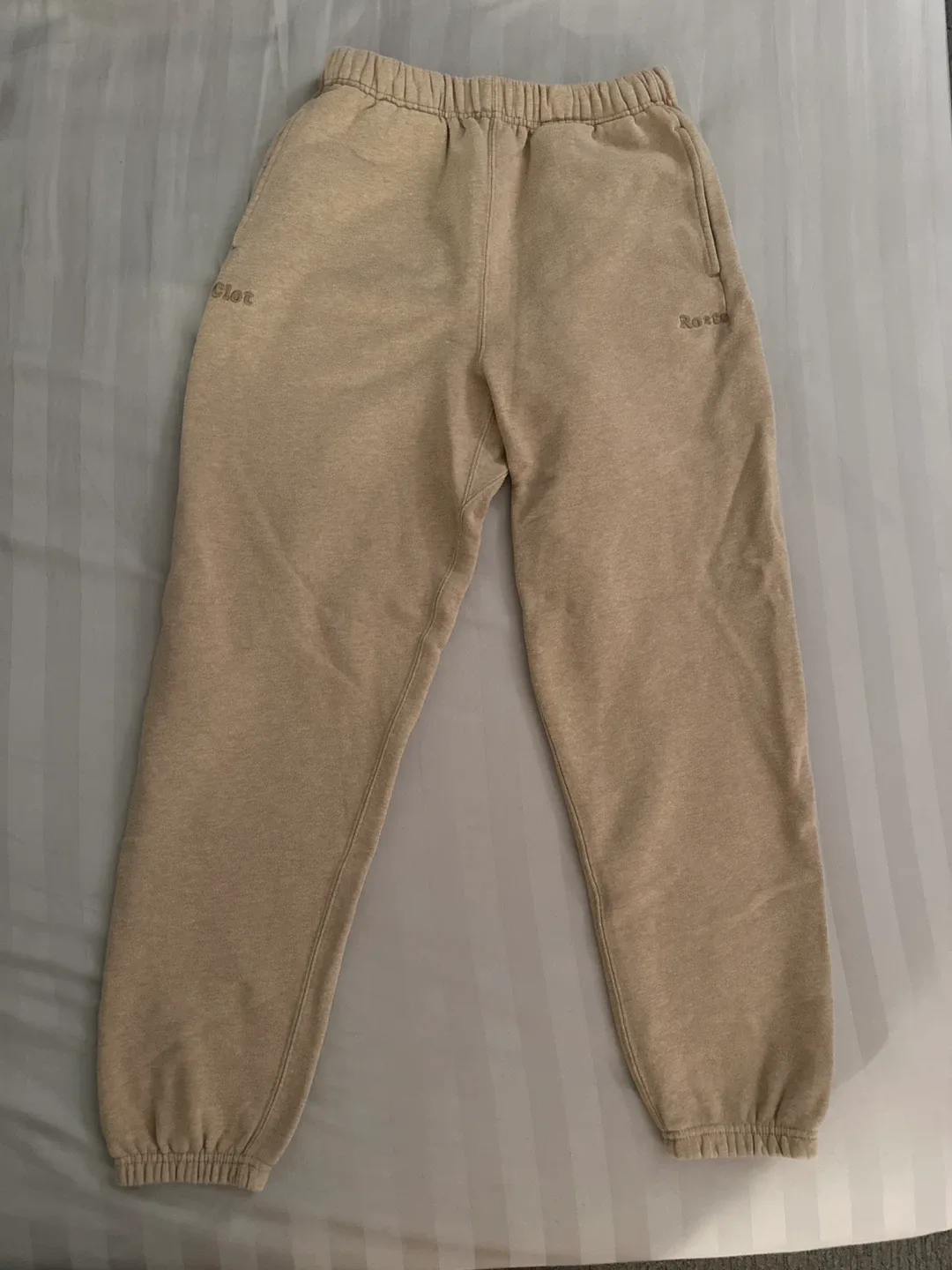 Roots Beige Sweatpants - S