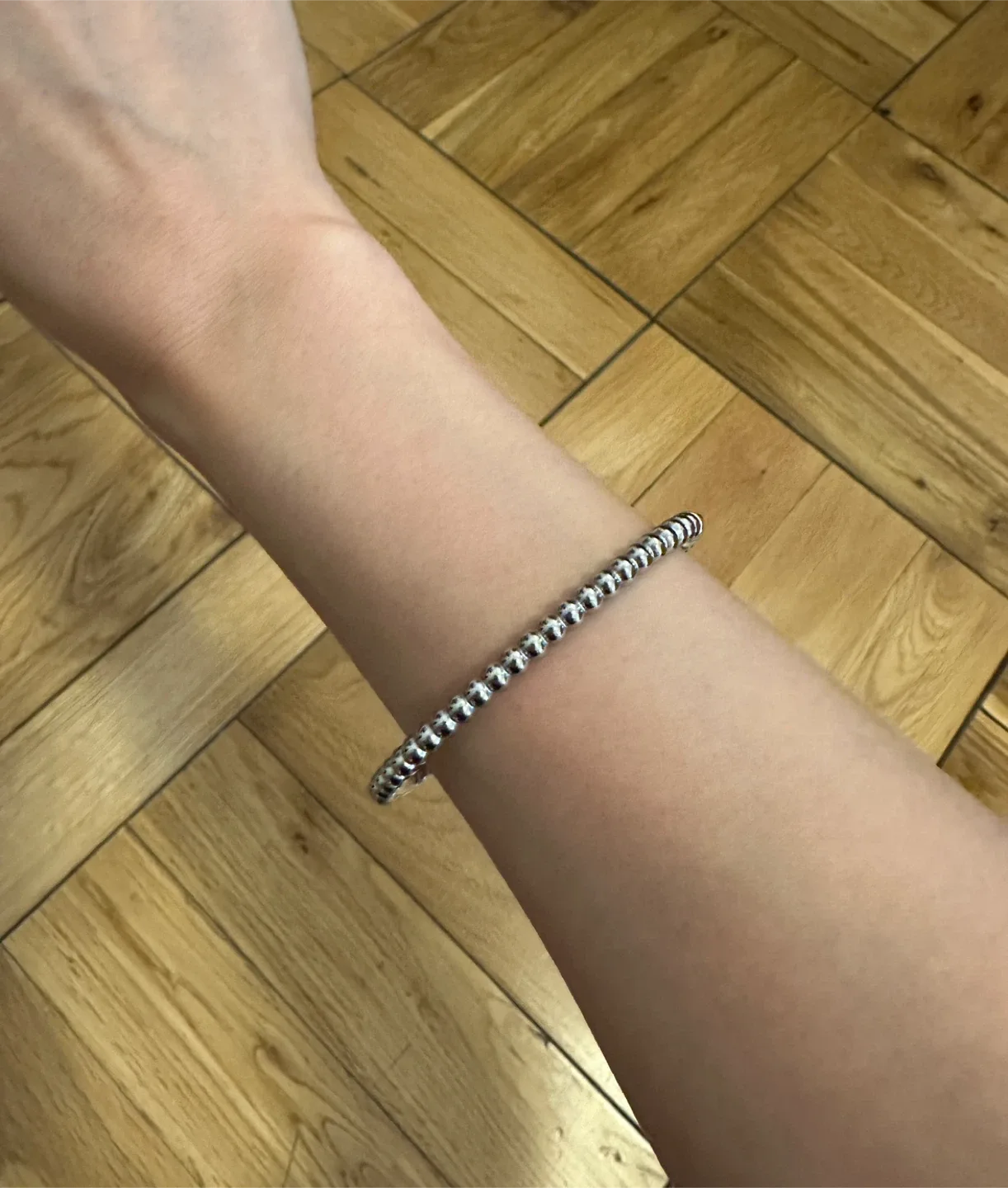Silver Bead Bracelet #Cleanout