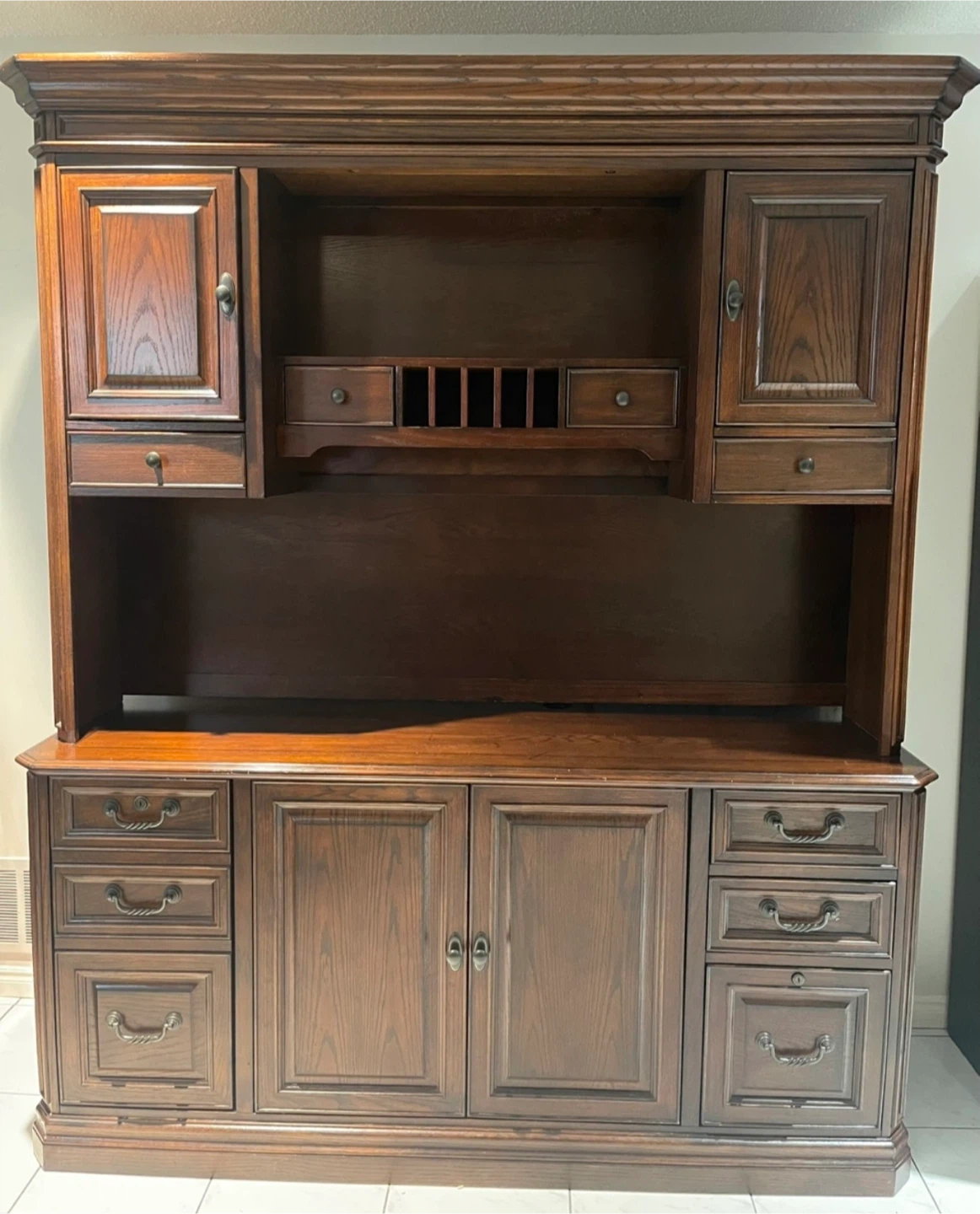 Dark Brown Wooden Hutch
