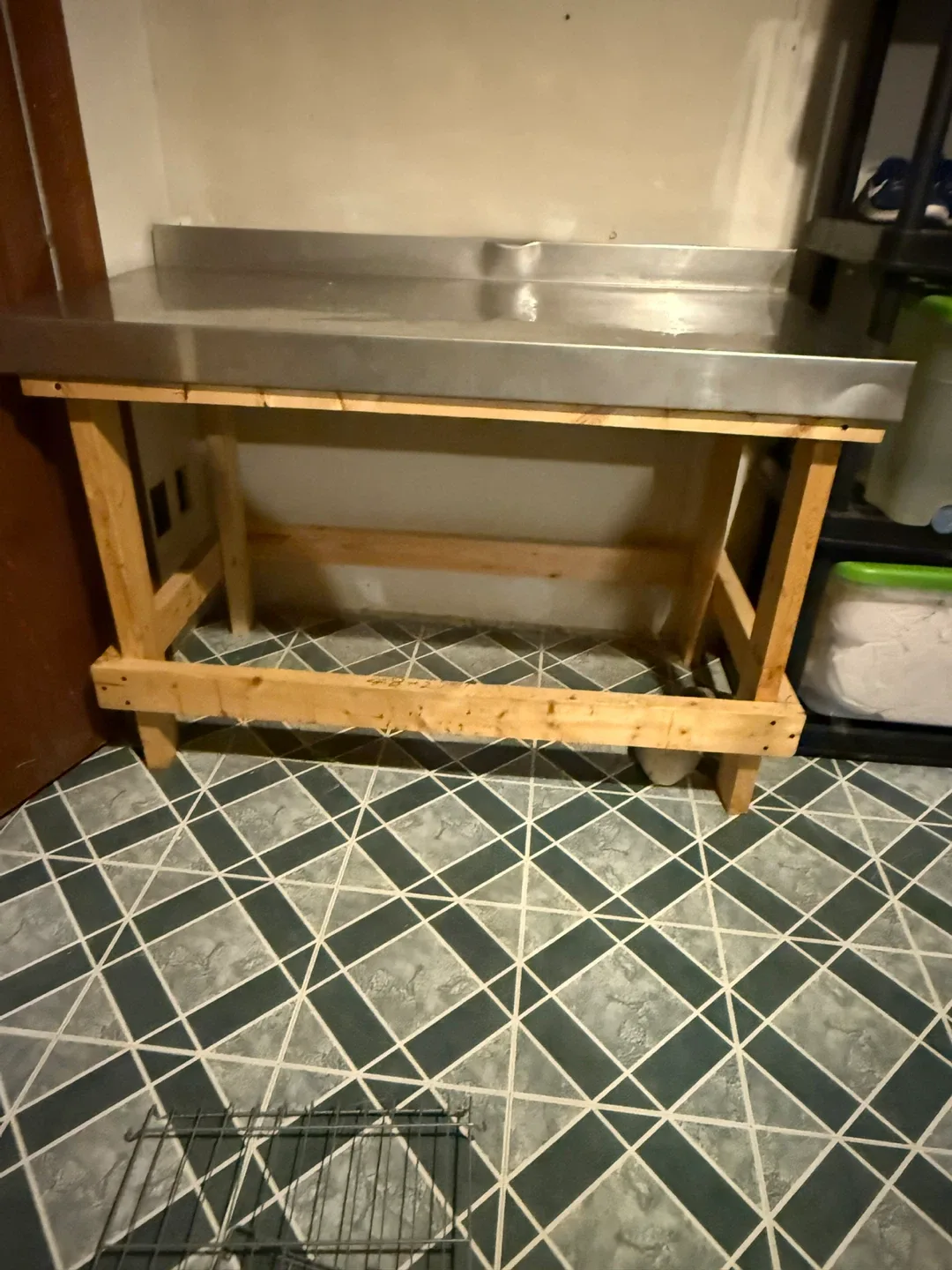 Stainless Steel Top Work Table