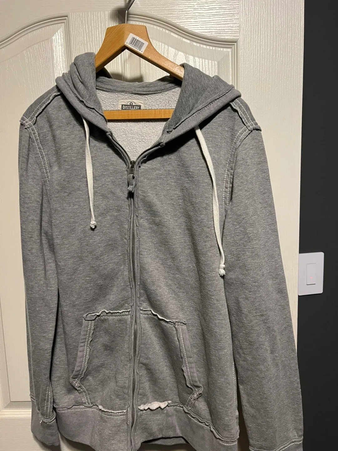 Distillery Grey Zip-Up Hoodie