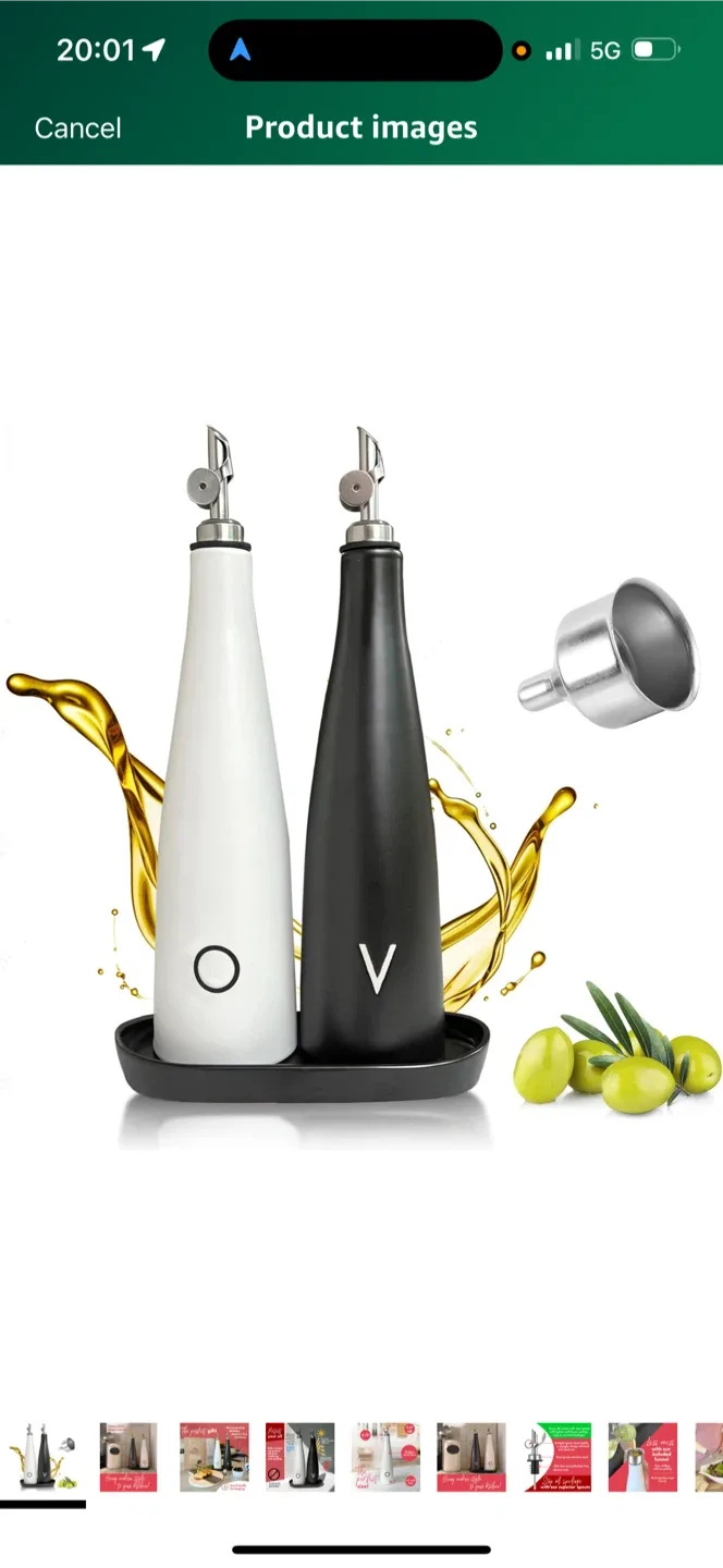 Hinterhill Home Oil & Vinegar Dispenser Set