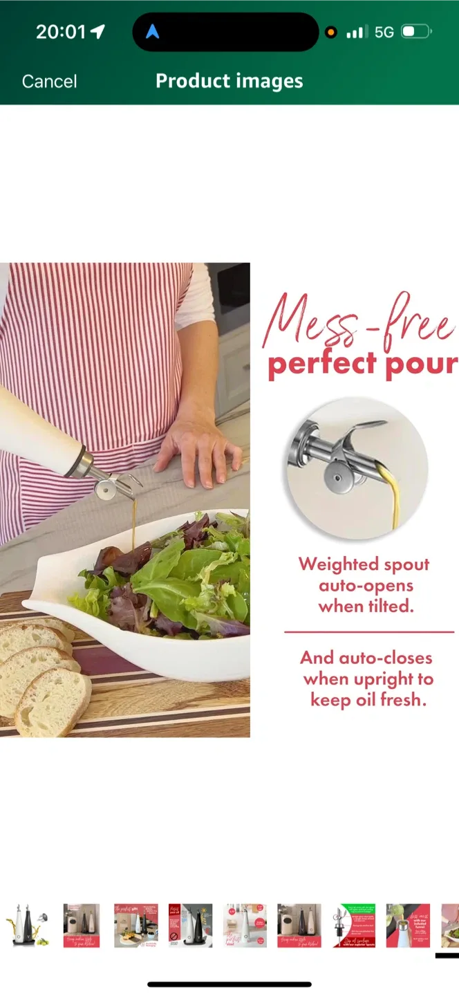 Hinterhill Home Oil & Vinegar Dispenser Set image indicator(8)