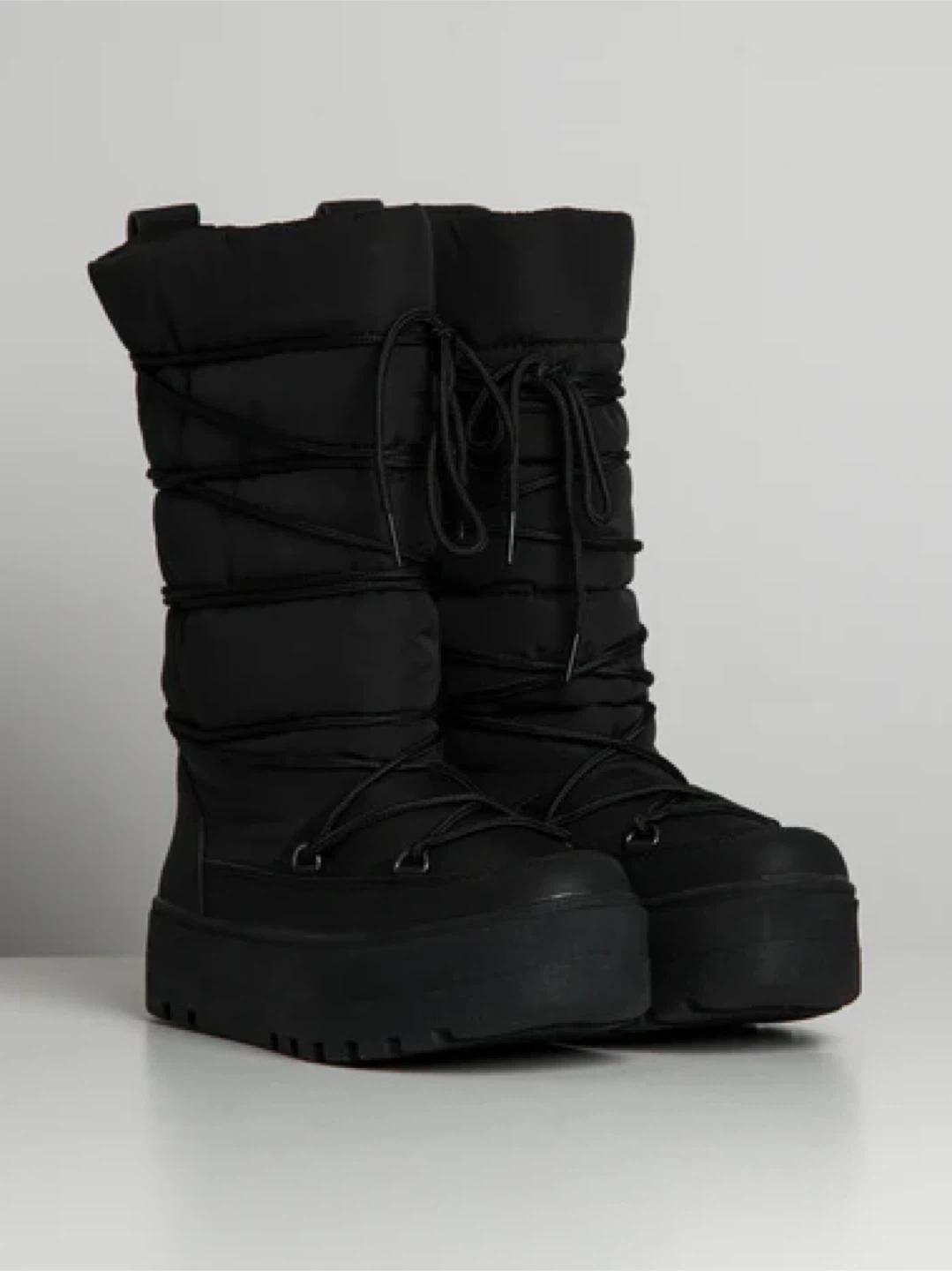 Harlow Black Platform Snow Boots