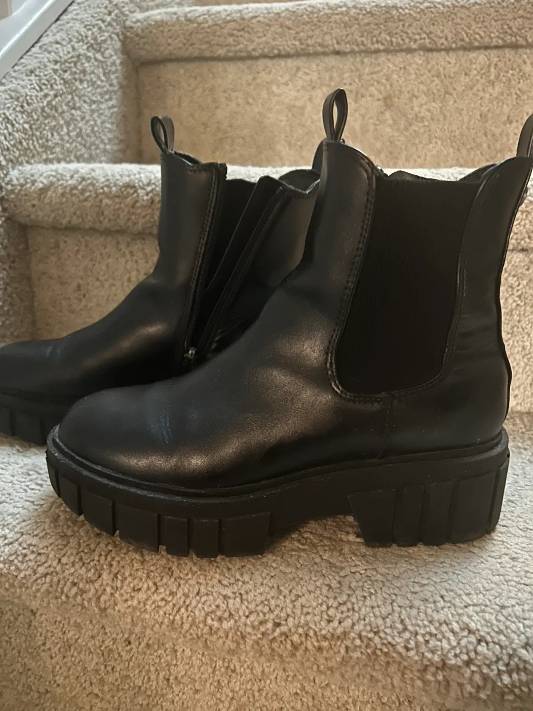 Black Platform Ankle Boots