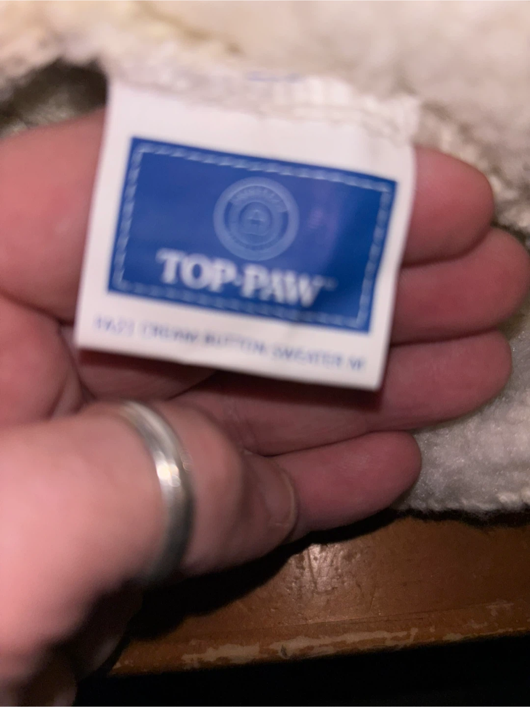 Top Paw Cream Cable Knit Dog Sweater - photo 3