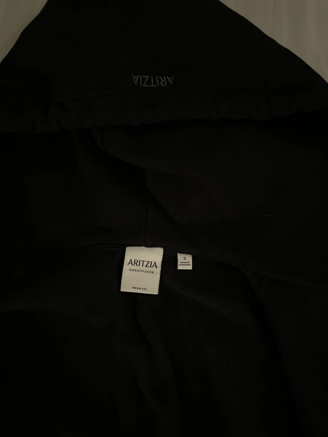 Aritzia Mega Zip Hoodie - Black, Size S - photo 3