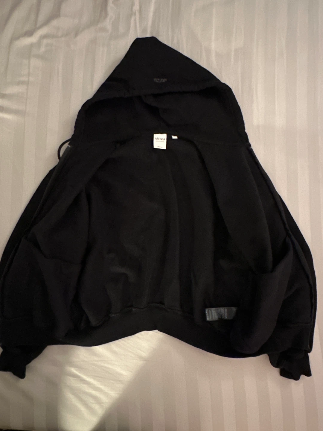 Aritzia Mega Zip Hoodie - Black, Size S - photo 2