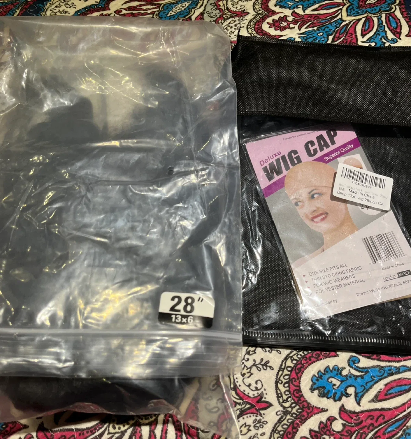 Brazilian Virgin 28" 13x6 Deep Wave Wig + Wig Cap image indicator(5)