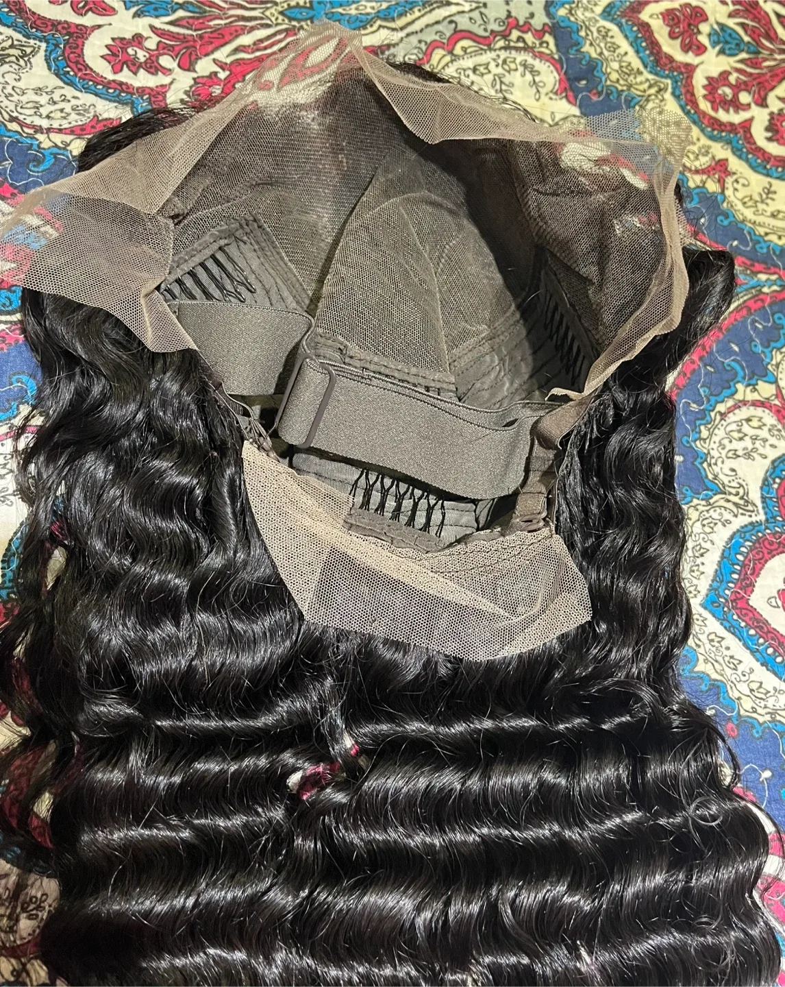 Brazilian Virgin 28" 13x6 Deep Wave Wig + Wig Cap image indicator(3)