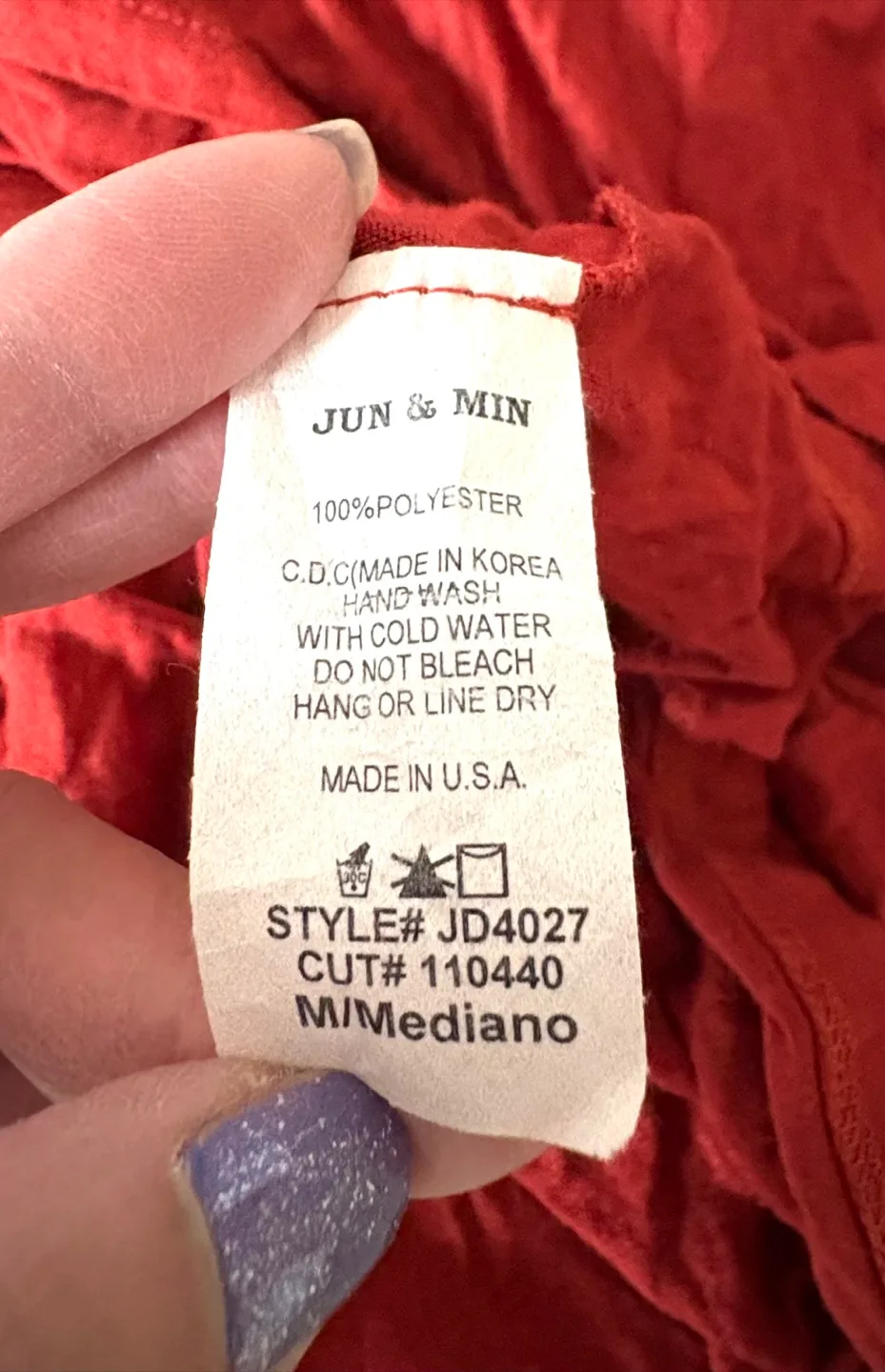 J&M Jungmin Red Dress - M image indicator(6)