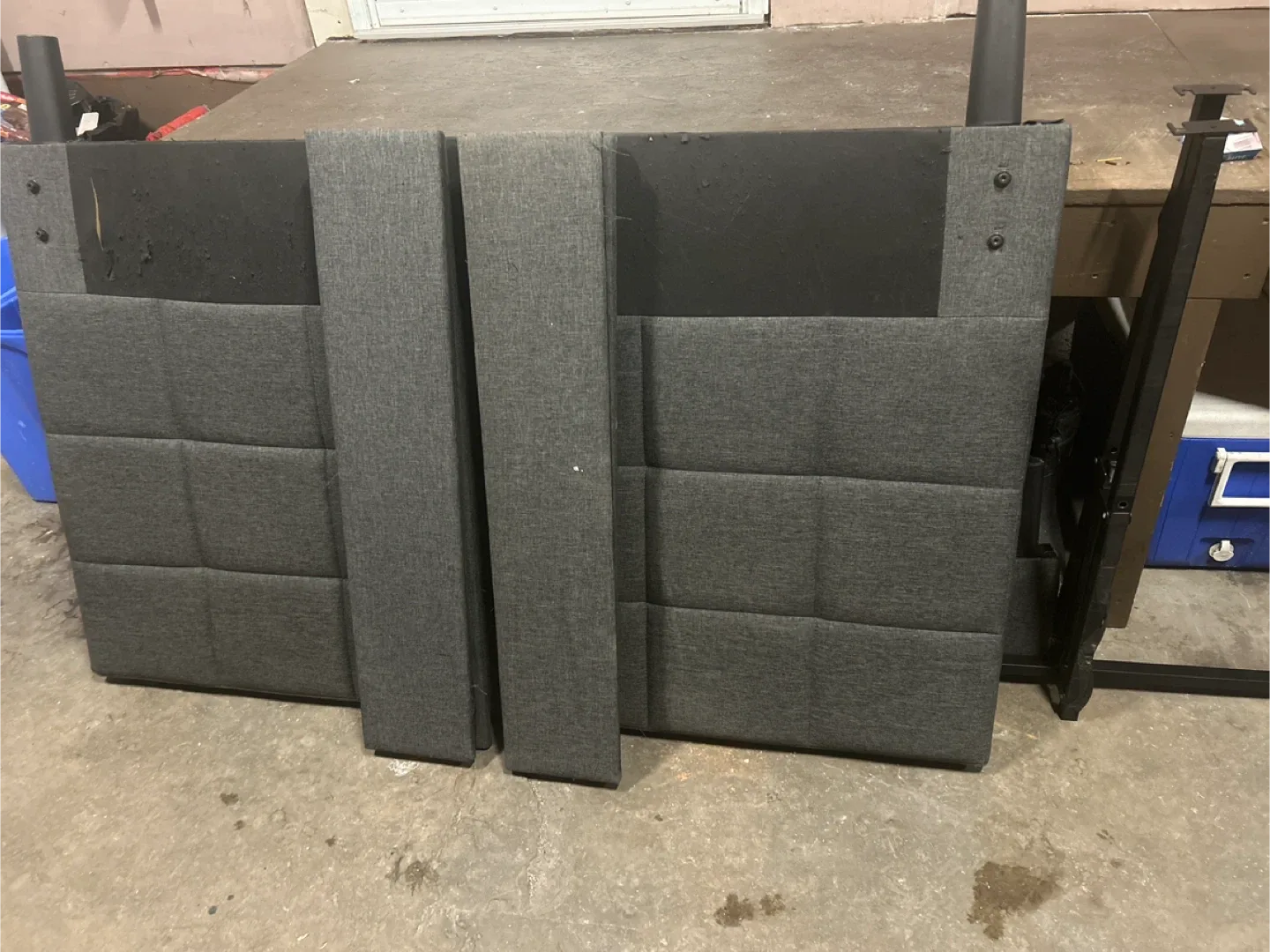 Clean out special. Upholstered Headboard Panels - Grey