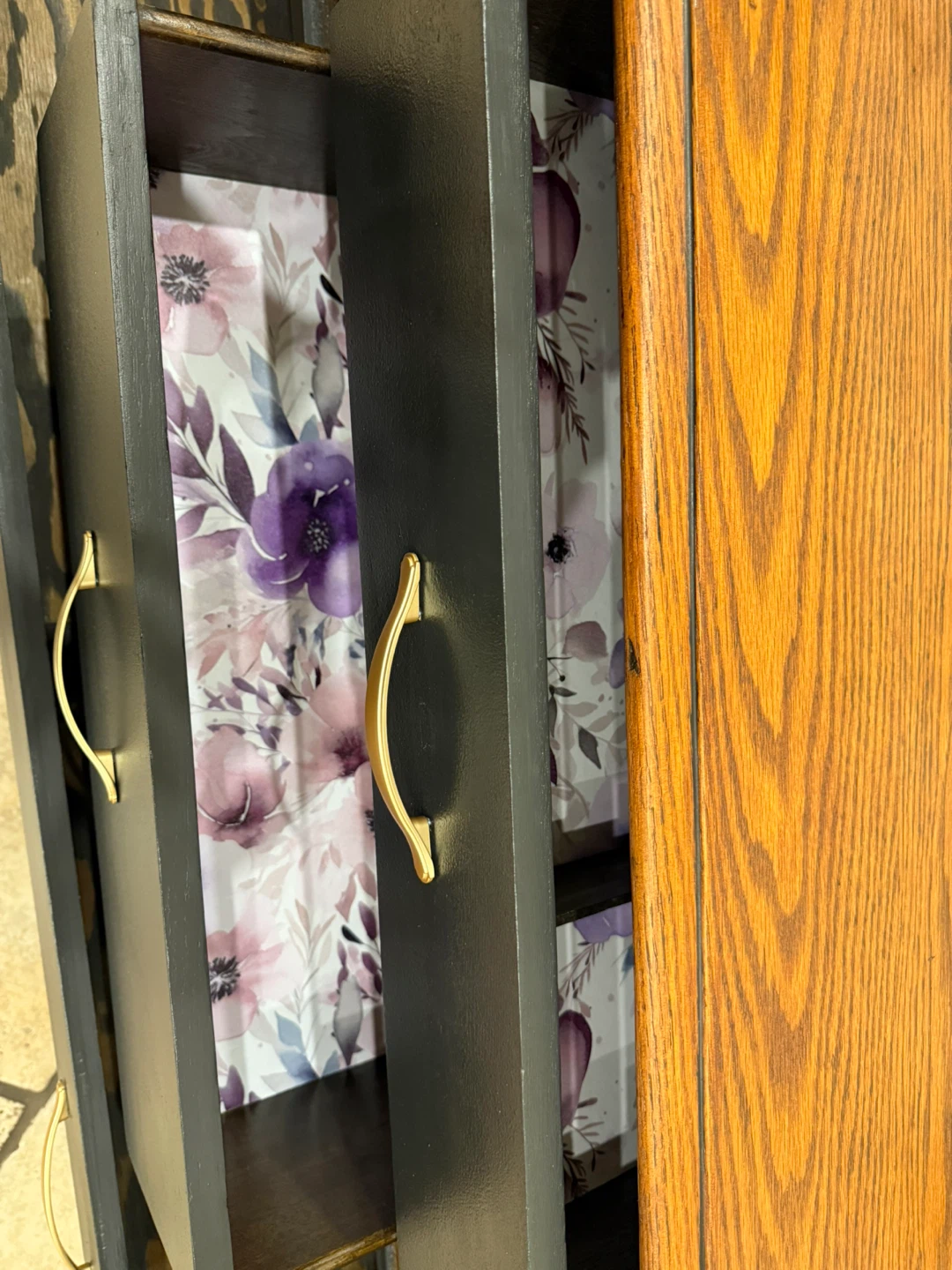 Black & Wood Accent Cabinet - photo 5
