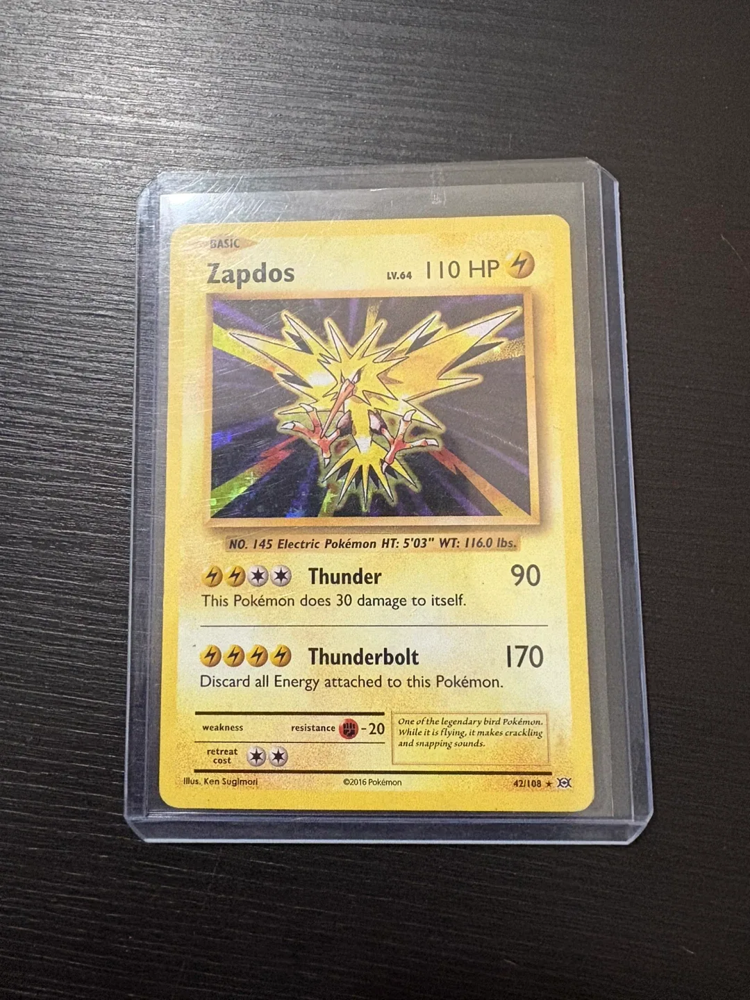 Zapdos Pokemon Card