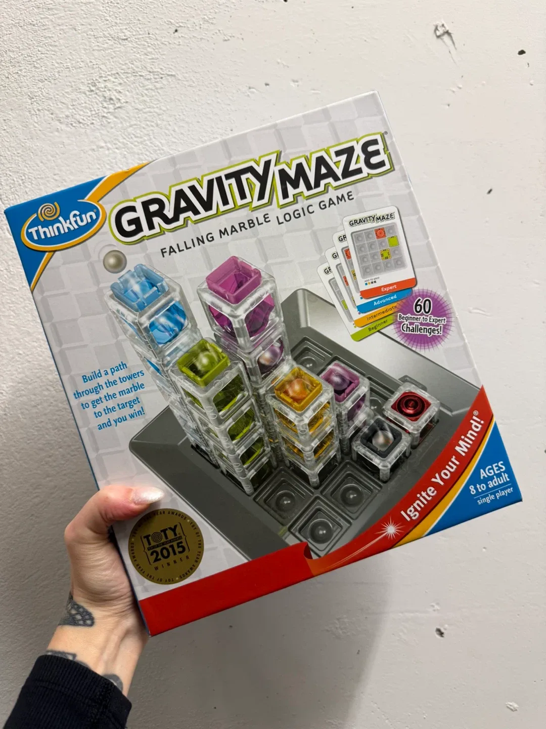 ThinkFun Gravity Maze Falling Marble Logic Game