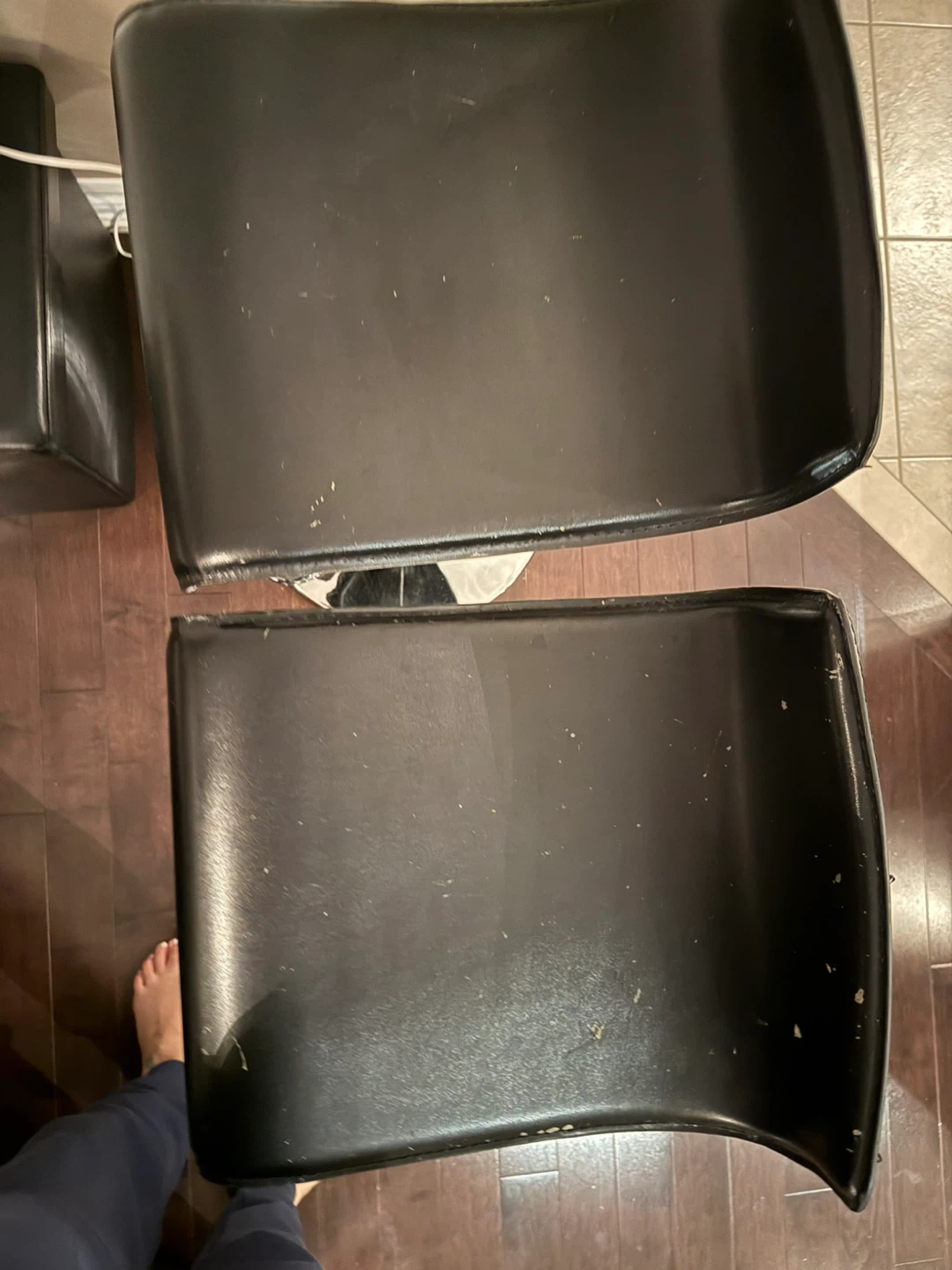 Set of 2 Black Bar Stools - photo 2