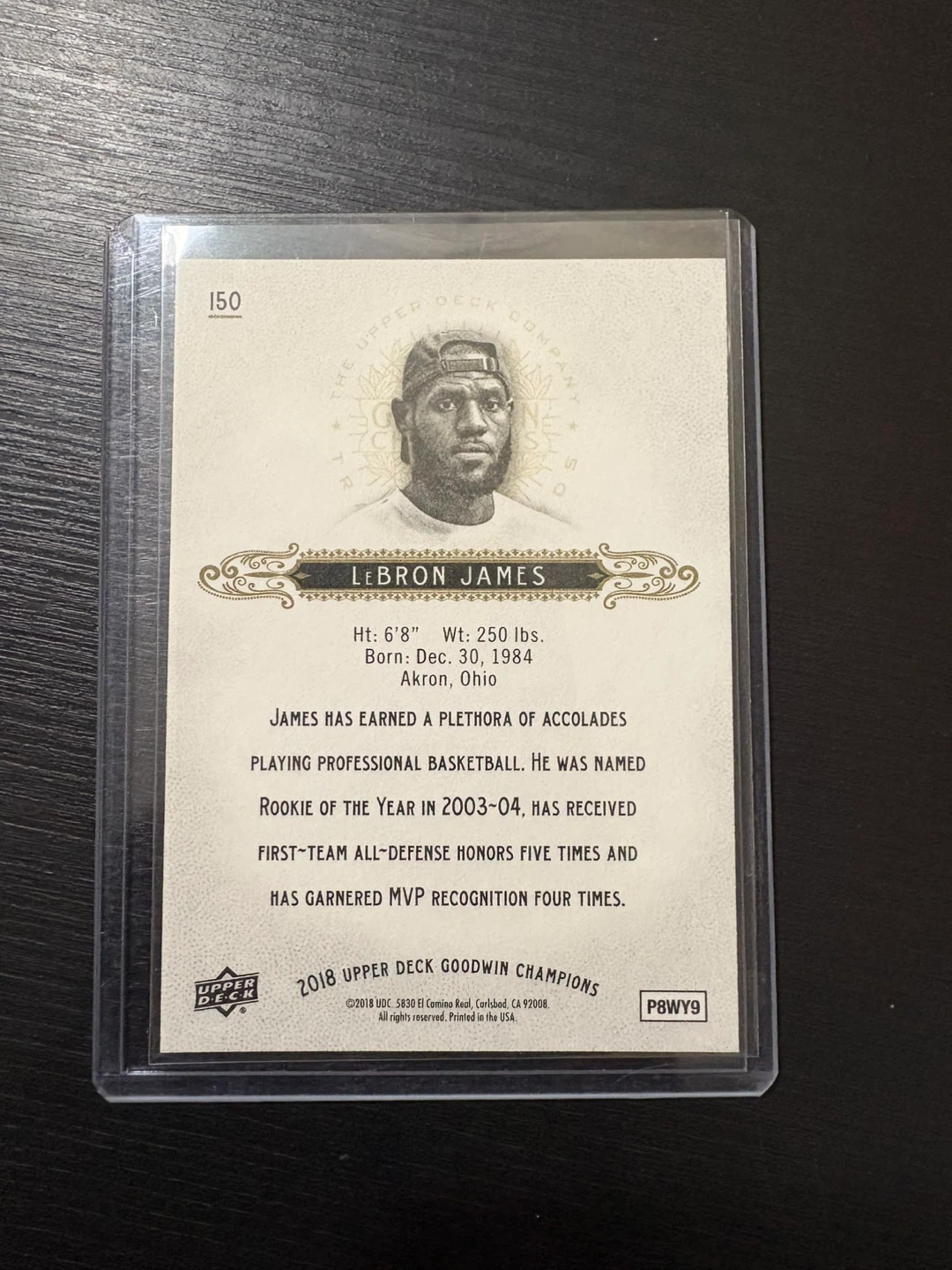 LeBron James 2018 Upper Deck Goodwin Champions Card - photo 2