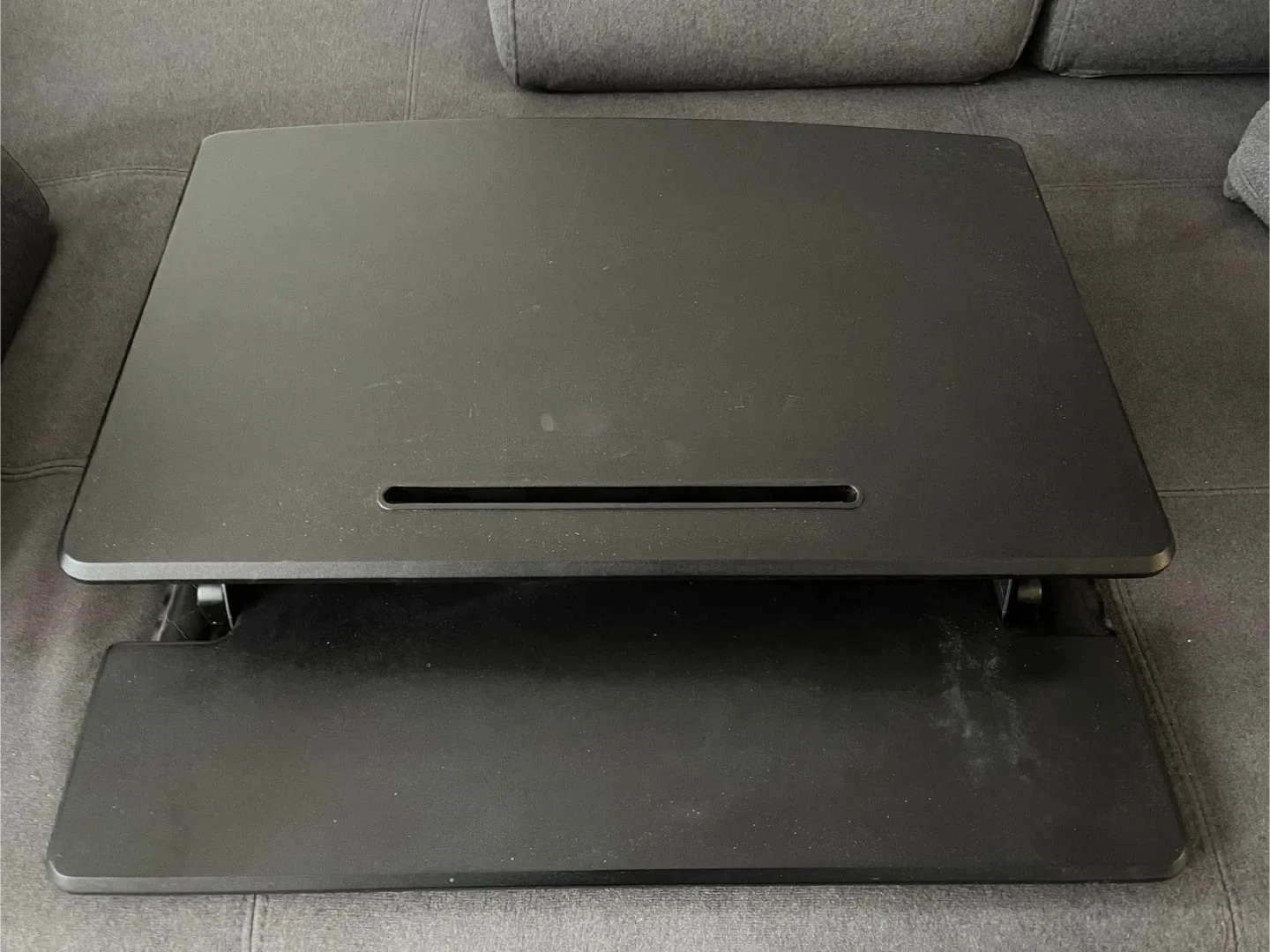 Adjustable Height Desk Riser - Black