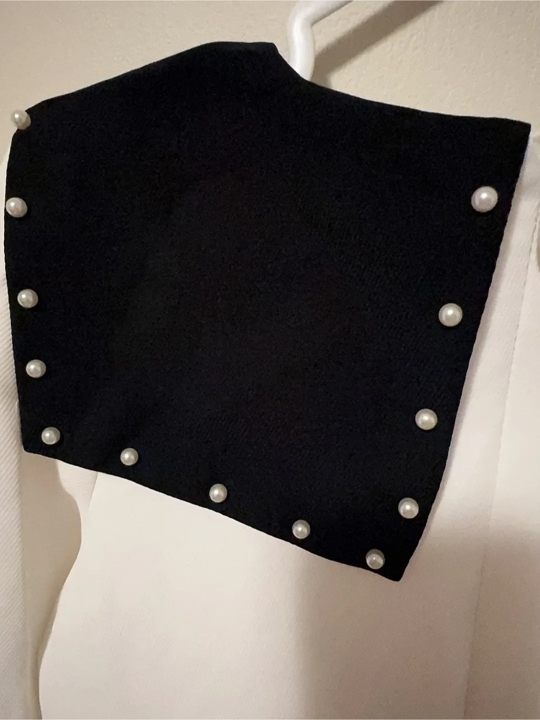 White Dress with Black Collar Toddler size 6-7T image indicator(4)