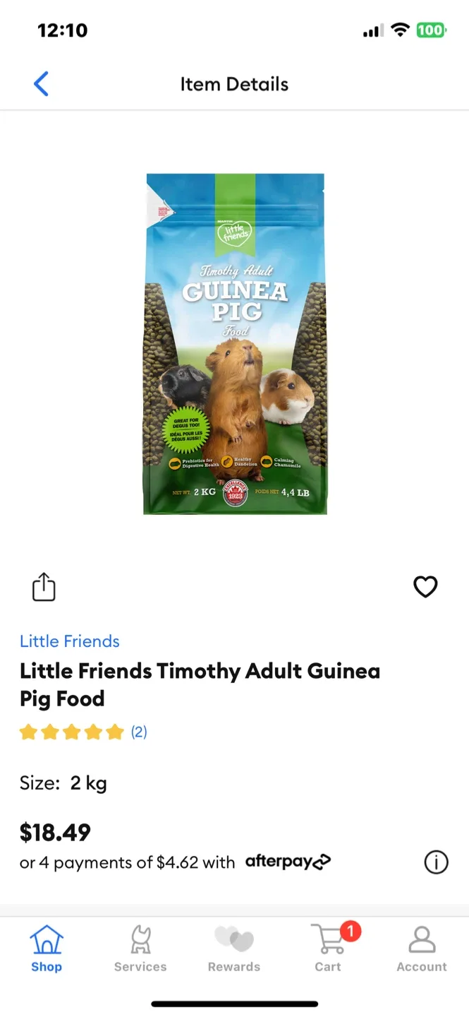 Brand New Guinea Pig Food image indicator(4)