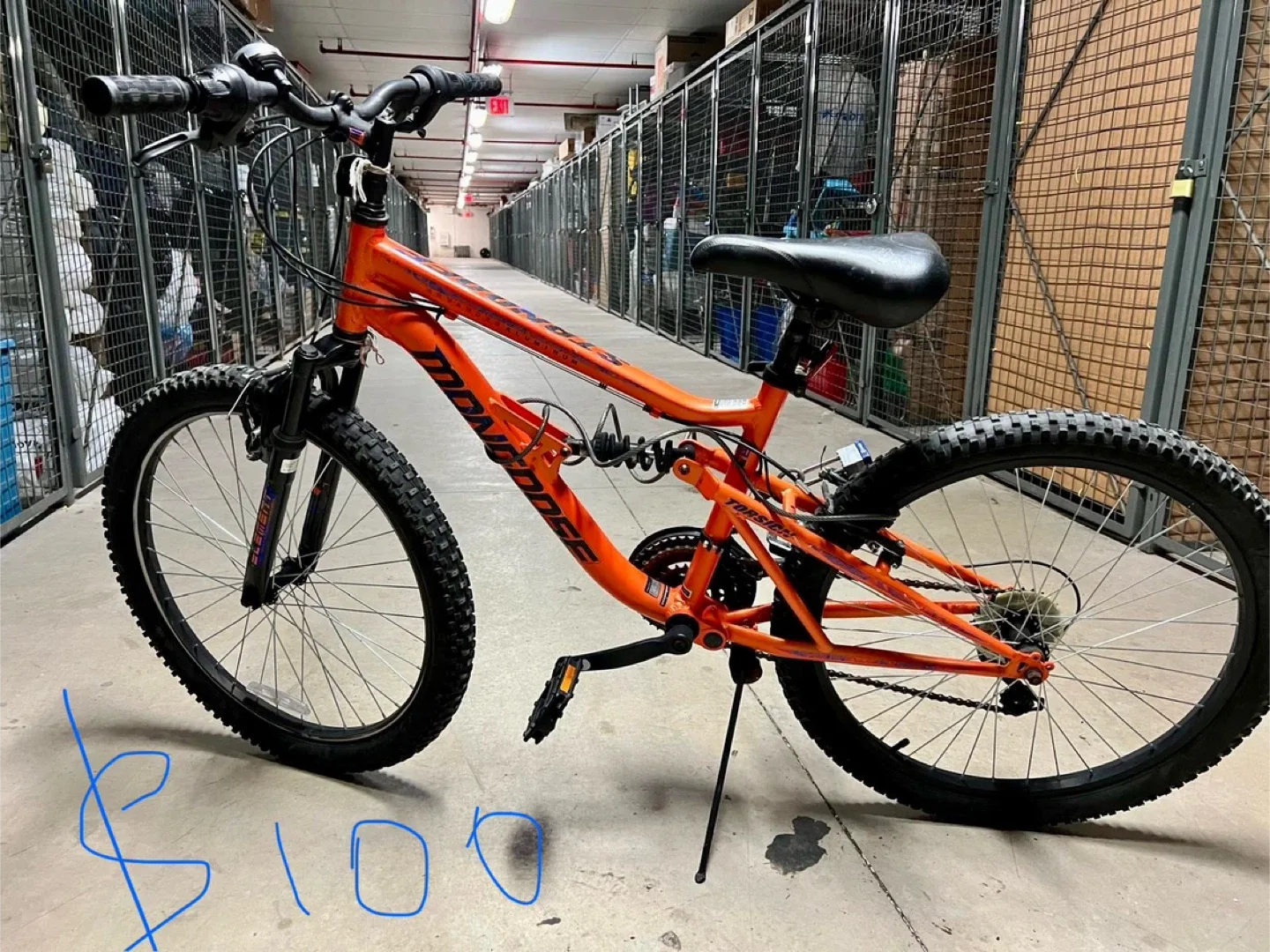 Mongoose Topside Orange Mountain Bike
