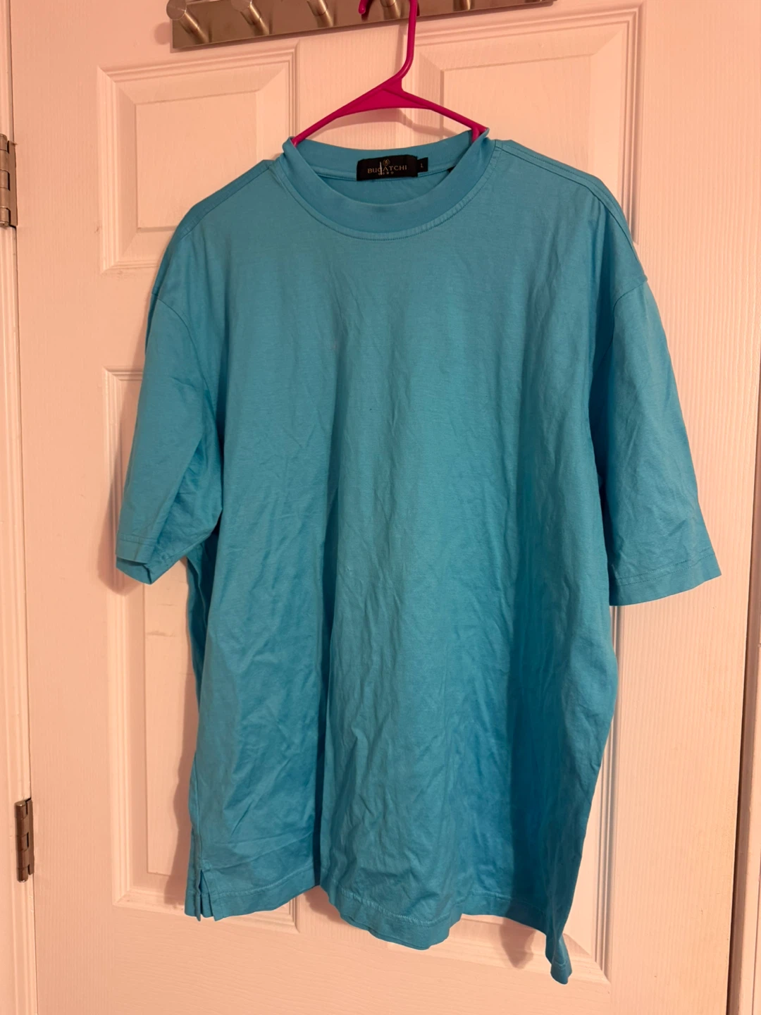 Bugatchi Men's Aqua Blue T-shirt - Size L - photo 2