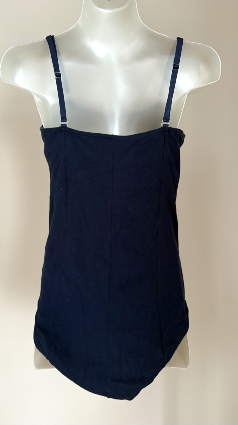 Navy Blue Cotton Blend Swimsuit 🩱- Size 10 - photo 4