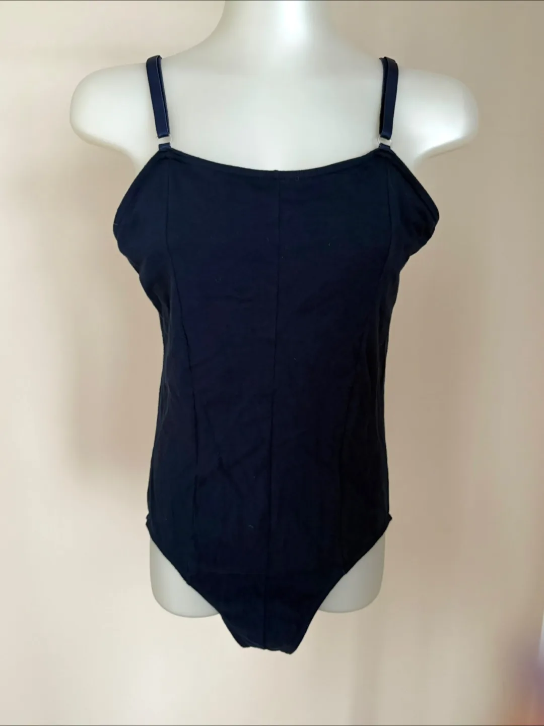 Navy Blue Cotton Blend Swimsuit 🩱- Size 10