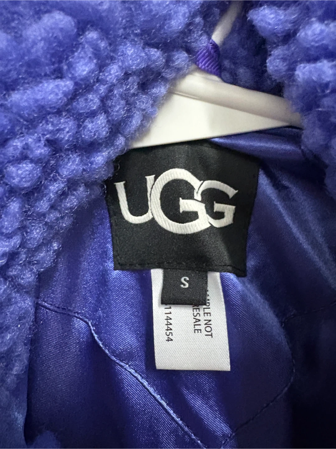 UGG Purple Teddy Coat Size S - photo 3