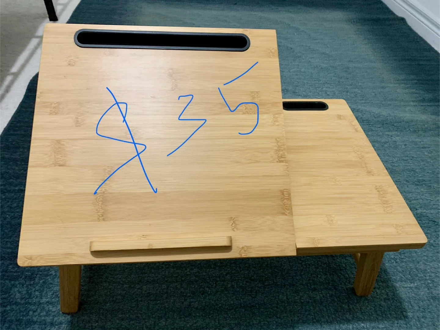 Adjustable Bamboo Laptop Bed Desk image indicator(3)